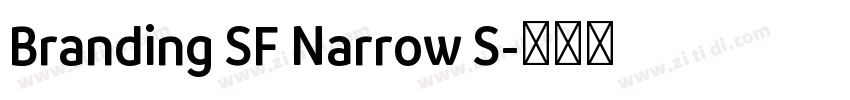 Branding SF Narrow S字体转换